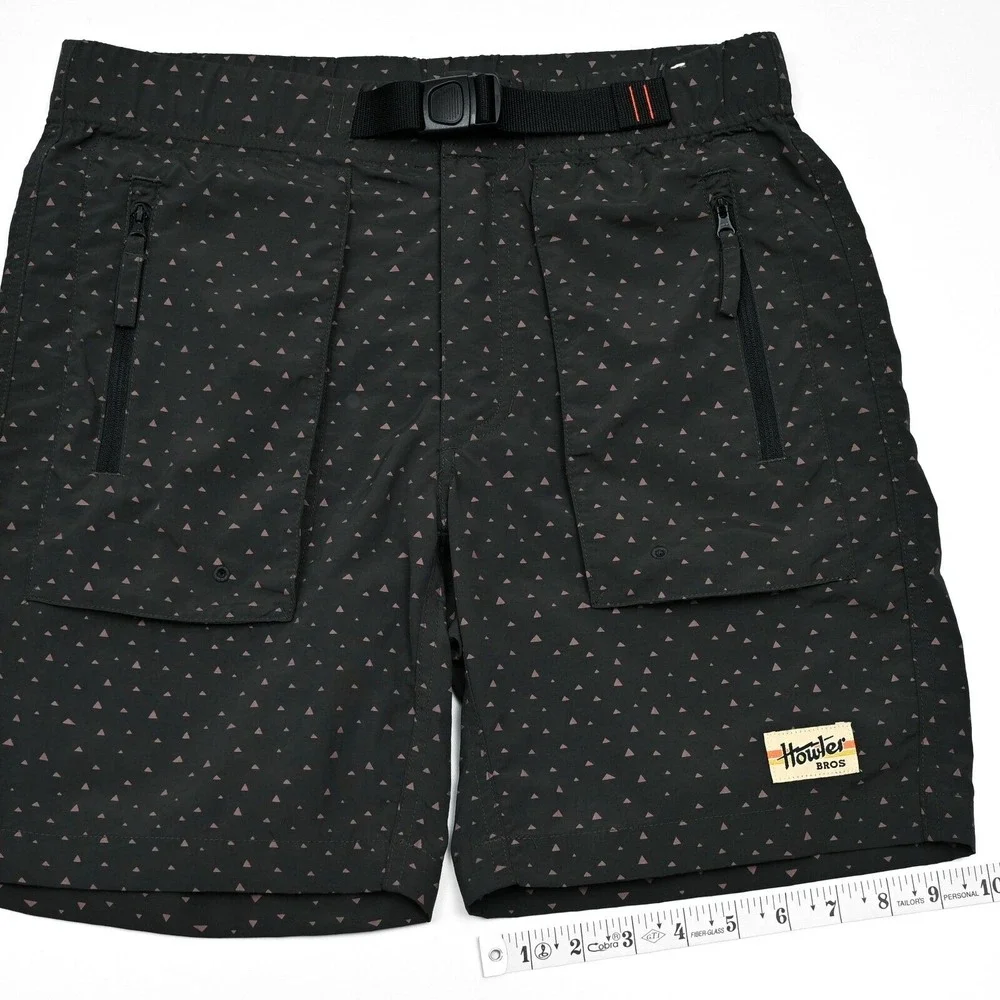 Howler Brothers Pedernales Packable‎ Shorts Men's 30 Geometric Hiking Outdoor
